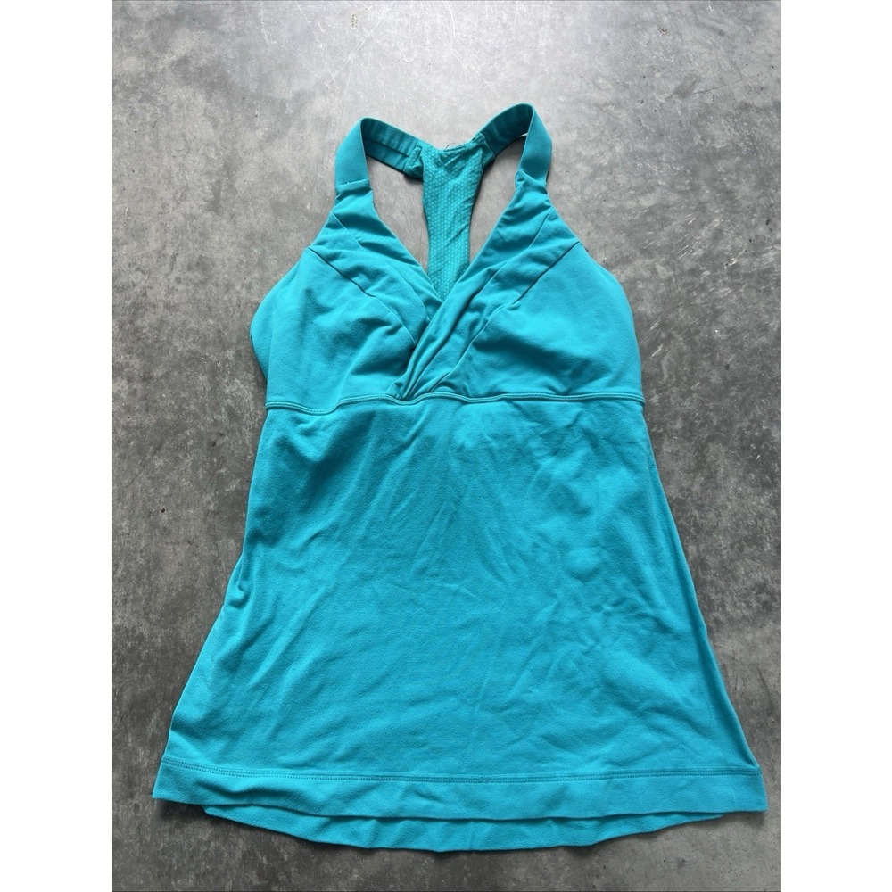 Lululemon athletic Women's Teal Tank Top Size 6 Sku279